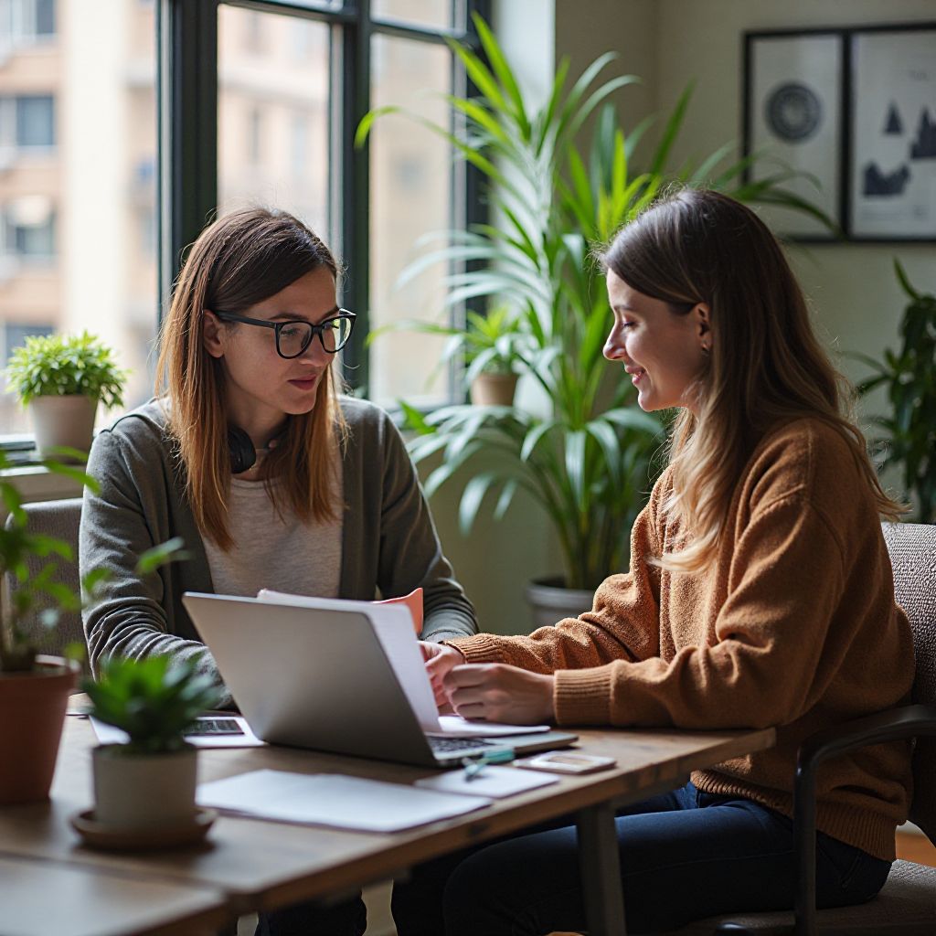 One-on-one coaching session